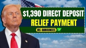 IRS Announces $1,390 Direct Deposit Relief Payment For November 2025